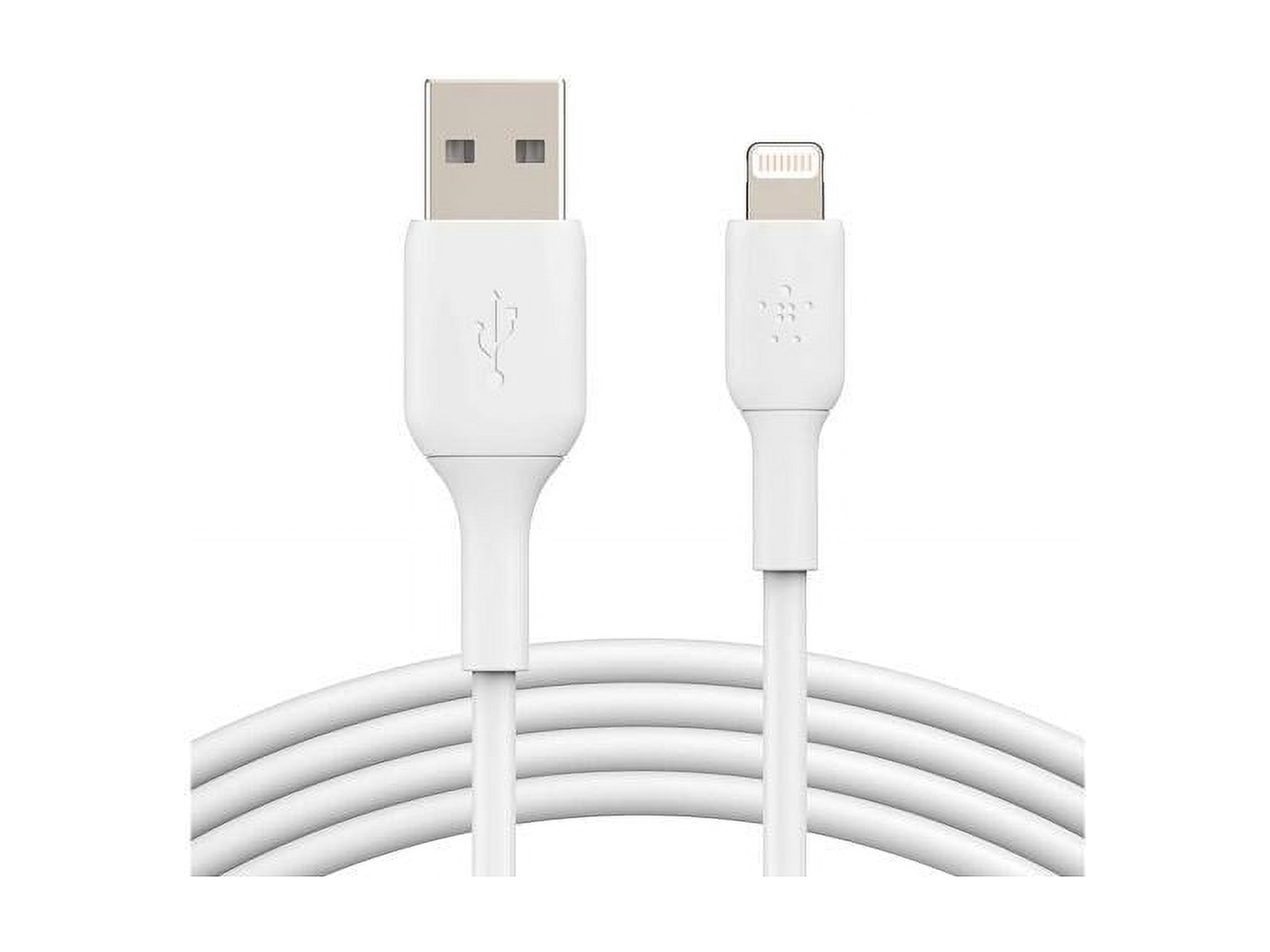 BELKIN CAA001bt2MWH BOOST CHARGE White Lightning to USB-A Cable 6.56 ft. (2.0 m)
